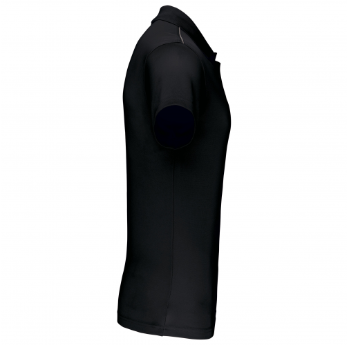 black Polo interlock de manga corta hombre