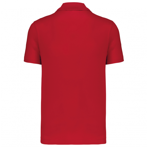 sporty red Polo interlock de manga corta hombre