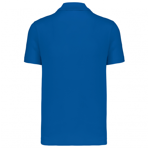 sporty royal blue Polo interlock de manga corta hombre