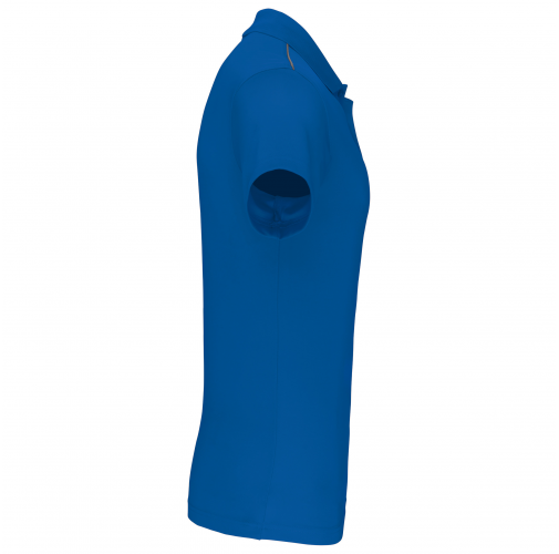 sporty royal blue Polo interlock de manga corta hombre