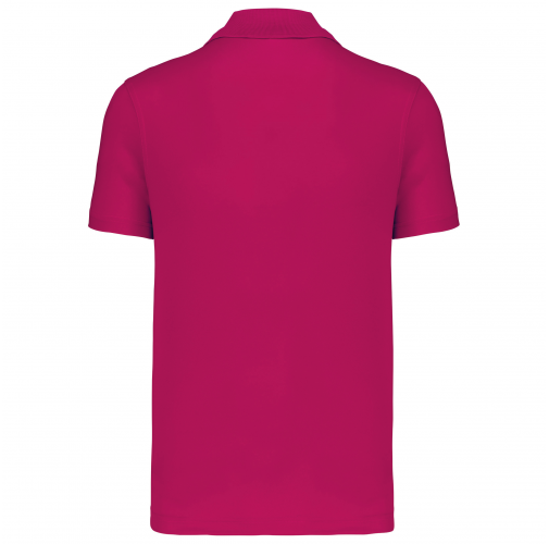 fuchsia Polo interlock de manga corta hombre