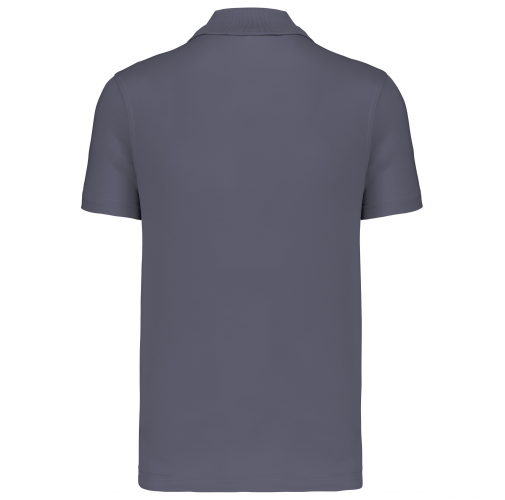sporty grey Polo interlock de manga corta hombre