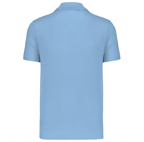 sky blue Polo interlock de manga corta hombre