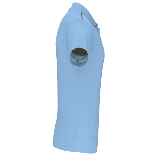 sky blue Polo interlock de manga corta hombre