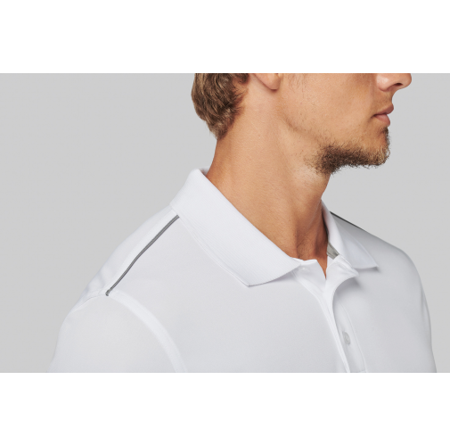 Polo interlock de manga corta hombre