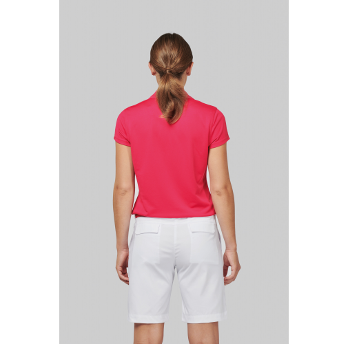 Polo interlock de manga corta mujer