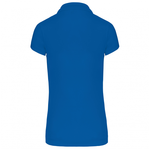 sporty royal blue Polo interlock de manga corta mujer
