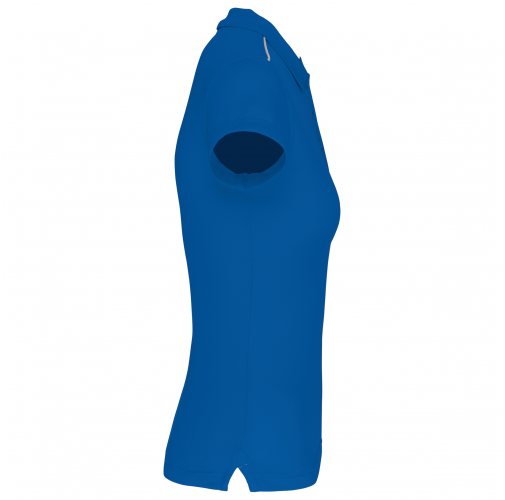 sporty royal blue Polo interlock de manga corta mujer