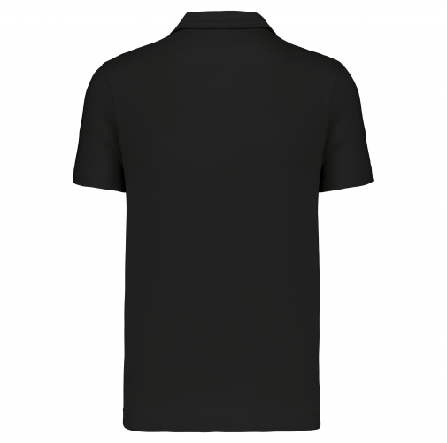 black Polo deportivo manga corta hombre