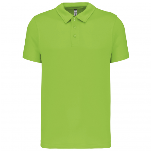 lime Polo deportivo manga corta hombre