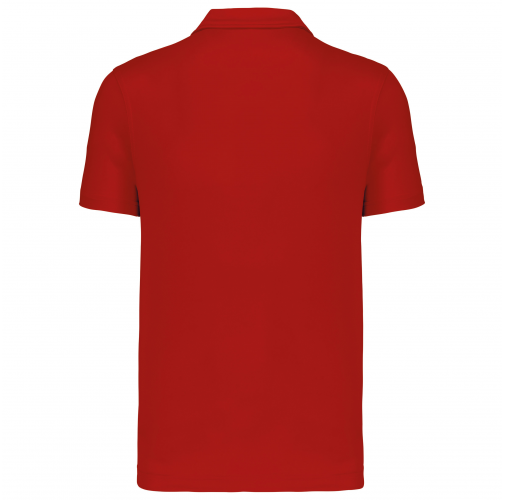 red Polo deportivo manga corta hombre