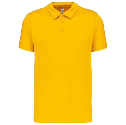 true yellow Polo deportivo manga corta hombre