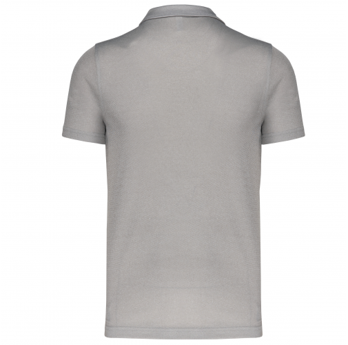 grey melange Polo deportivo manga corta hombre