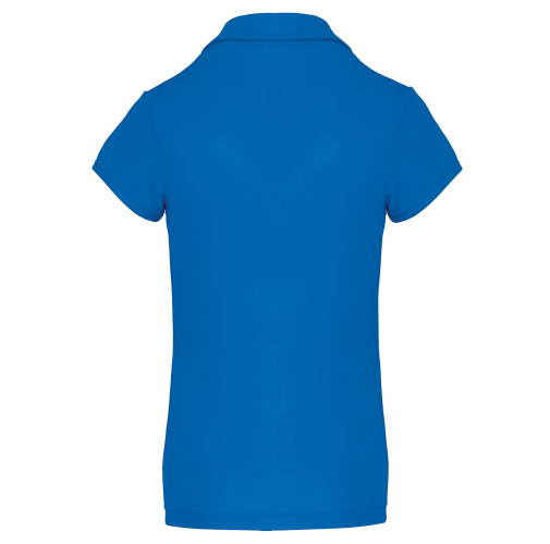 aqua blue Polo deportivo manga corta mujer