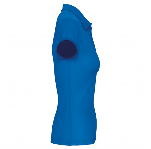 aqua blue Polo deportivo manga corta mujer
