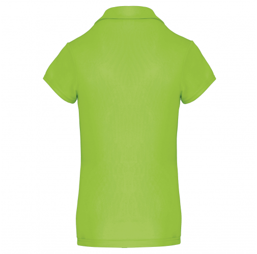 lime Polo deportivo manga corta mujer