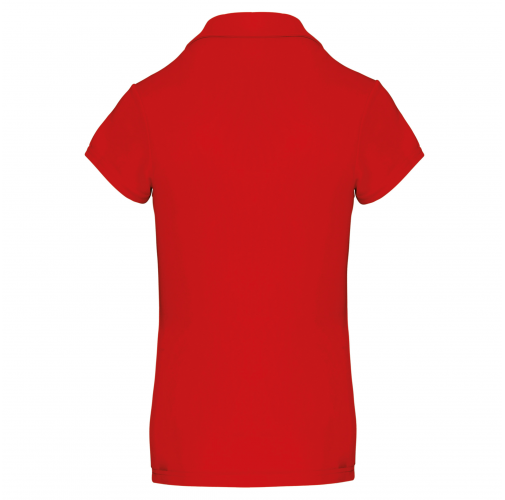 red Polo deportivo manga corta mujer