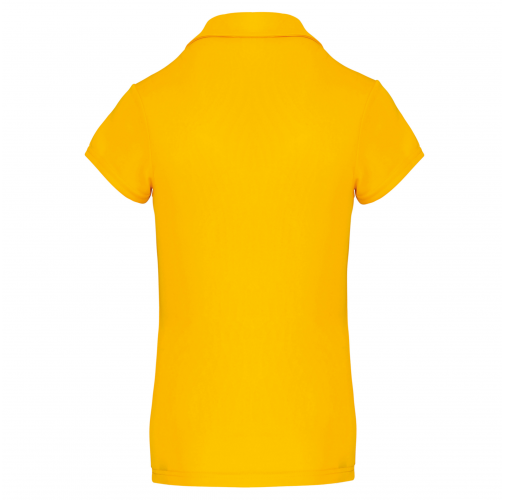 true yellow Polo deportivo manga corta mujer