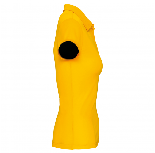 true yellow Polo deportivo manga corta mujer