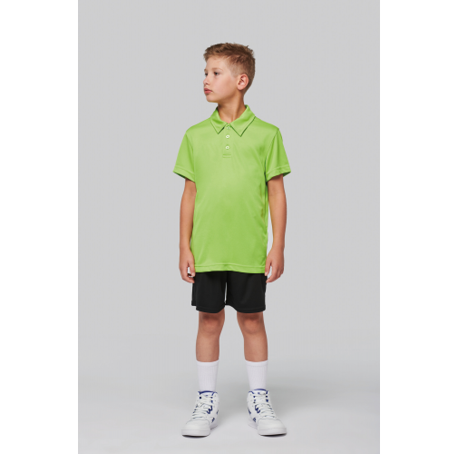 Polo deportivo manga corta niños