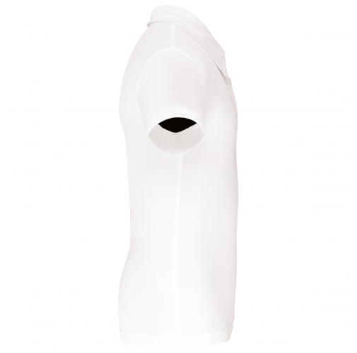 white Polo deportivo manga corta niños
