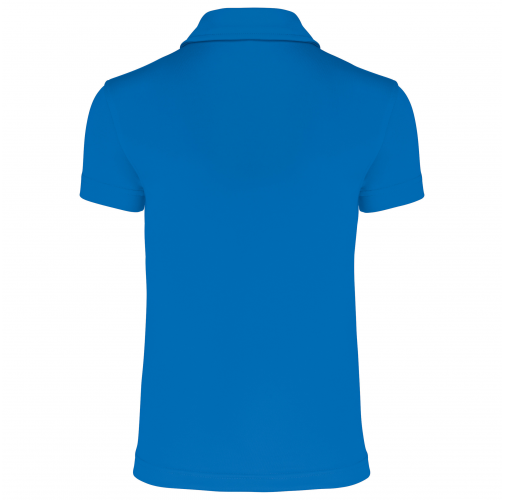 aqua blue Polo deportivo manga corta niños