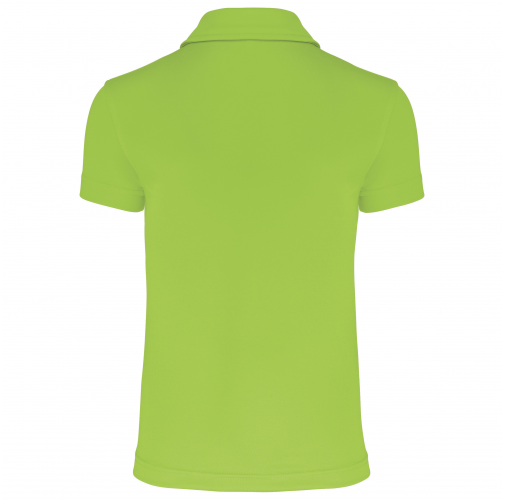 lime Polo deportivo manga corta niños