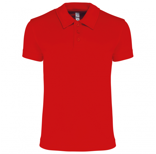 red Polo deportivo manga corta niños