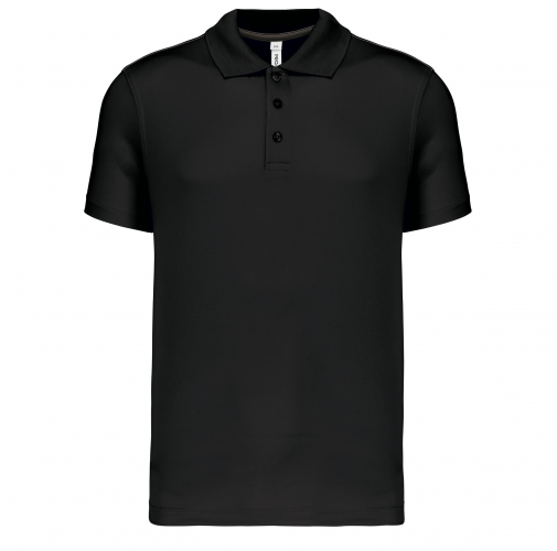 black Polo de manga corta niños