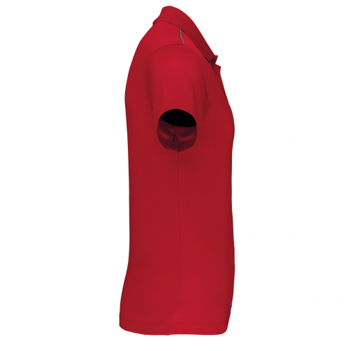 sporty red Polo de manga corta niños