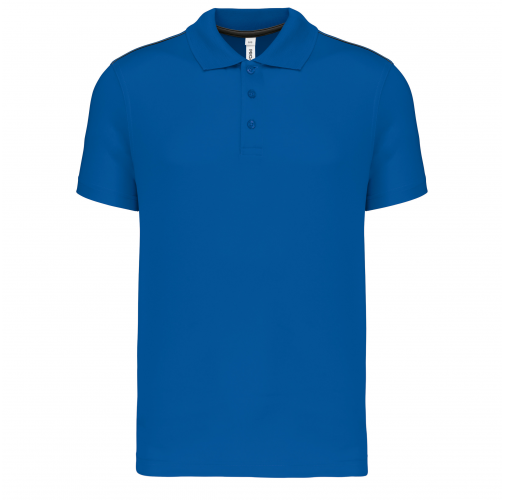 sporty royal blue Polo de manga corta niños
