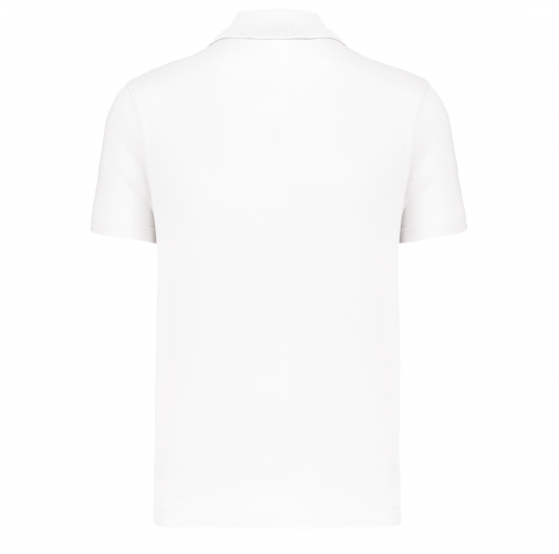 white Polo de manga corta niños
