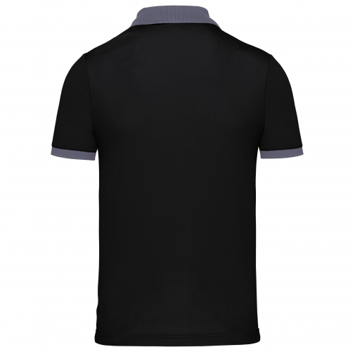 black / sporty grey Polo piqué performance hombre