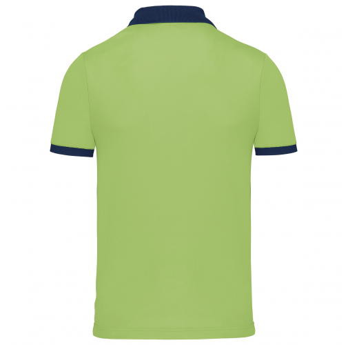 lime / sporty navy Polo piqué performance hombre