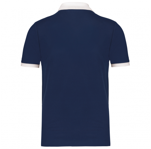sporty navy / white Polo piqué performance hombre