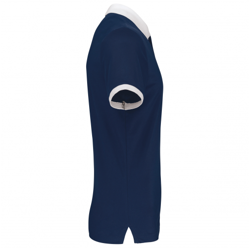 sporty navy / white Polo piqué performance hombre