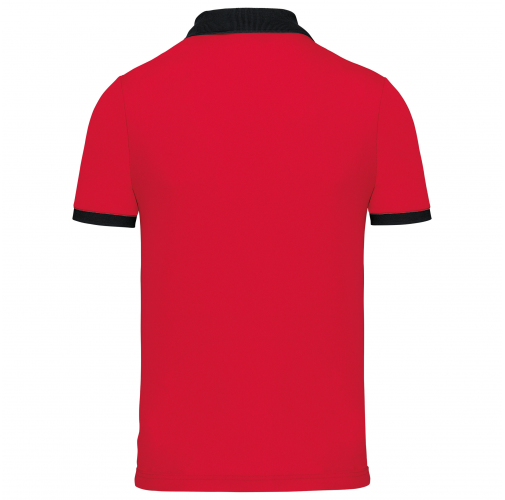 red / black Polo piqué performance hombre