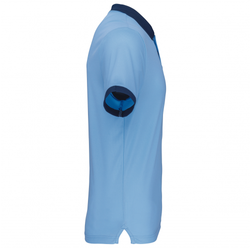 sky blue / sporty navy Polo piqué performance hombre
