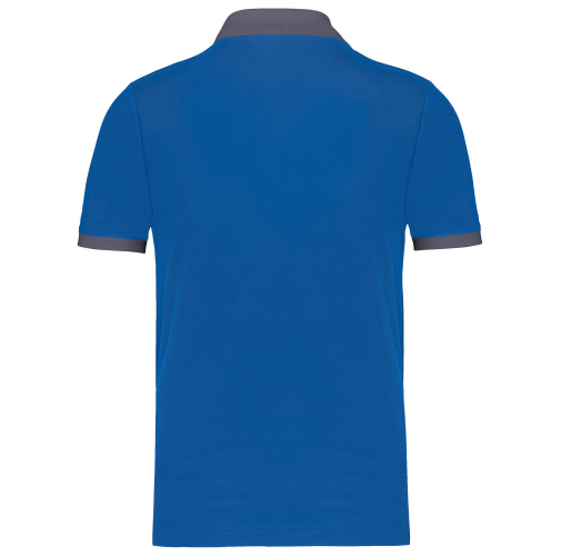 sporty royal blue / sporty grey Polo piqué performance hombre