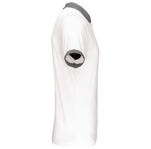 white / sporty grey Polo piqué performance hombre