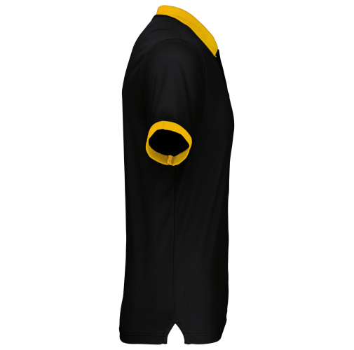 black / yellow Polo piqué performance hombre