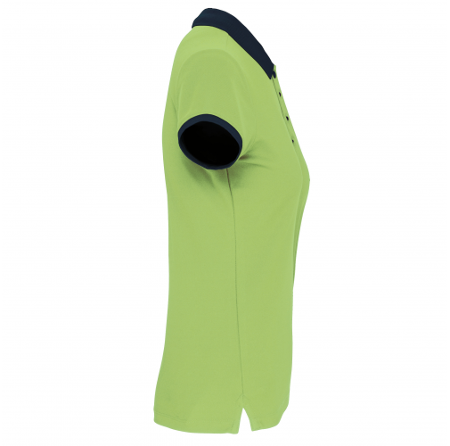 lime / sporty navy Polo piqué performance mujer