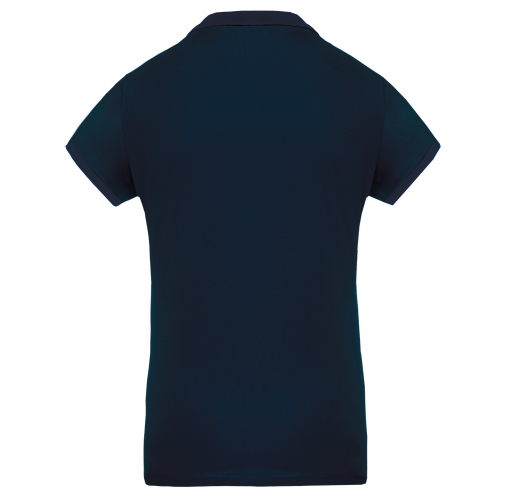 sporty navy Polo piqué performance mujer