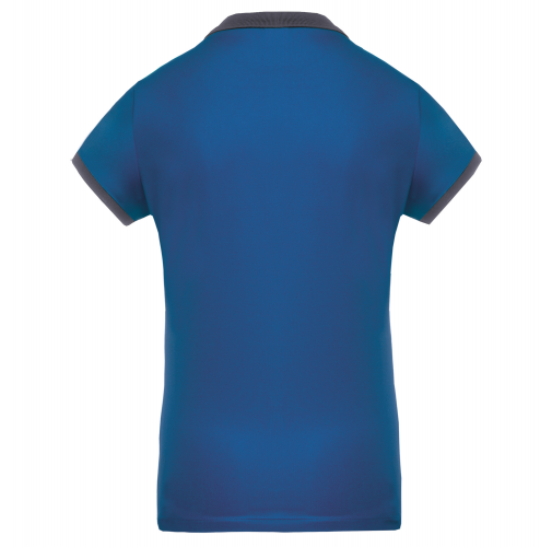 sporty royal blue / sporty grey Polo piqué performance mujer