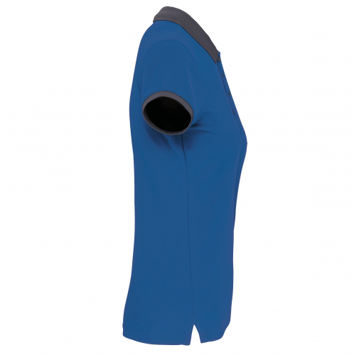 sporty royal blue / sporty grey Polo piqué performance mujer