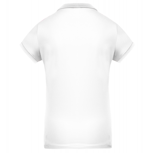 white Polo piqué performance mujer