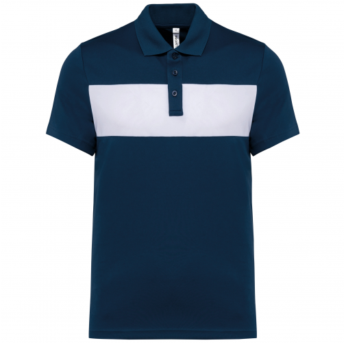 sporty navy / white Polo de manga corta unisex