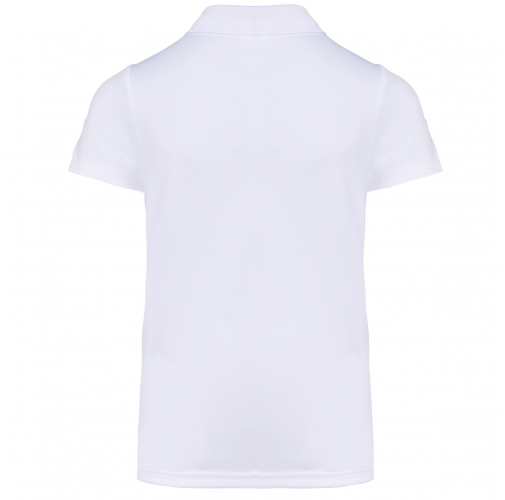 white / black Polo de manga corta niños