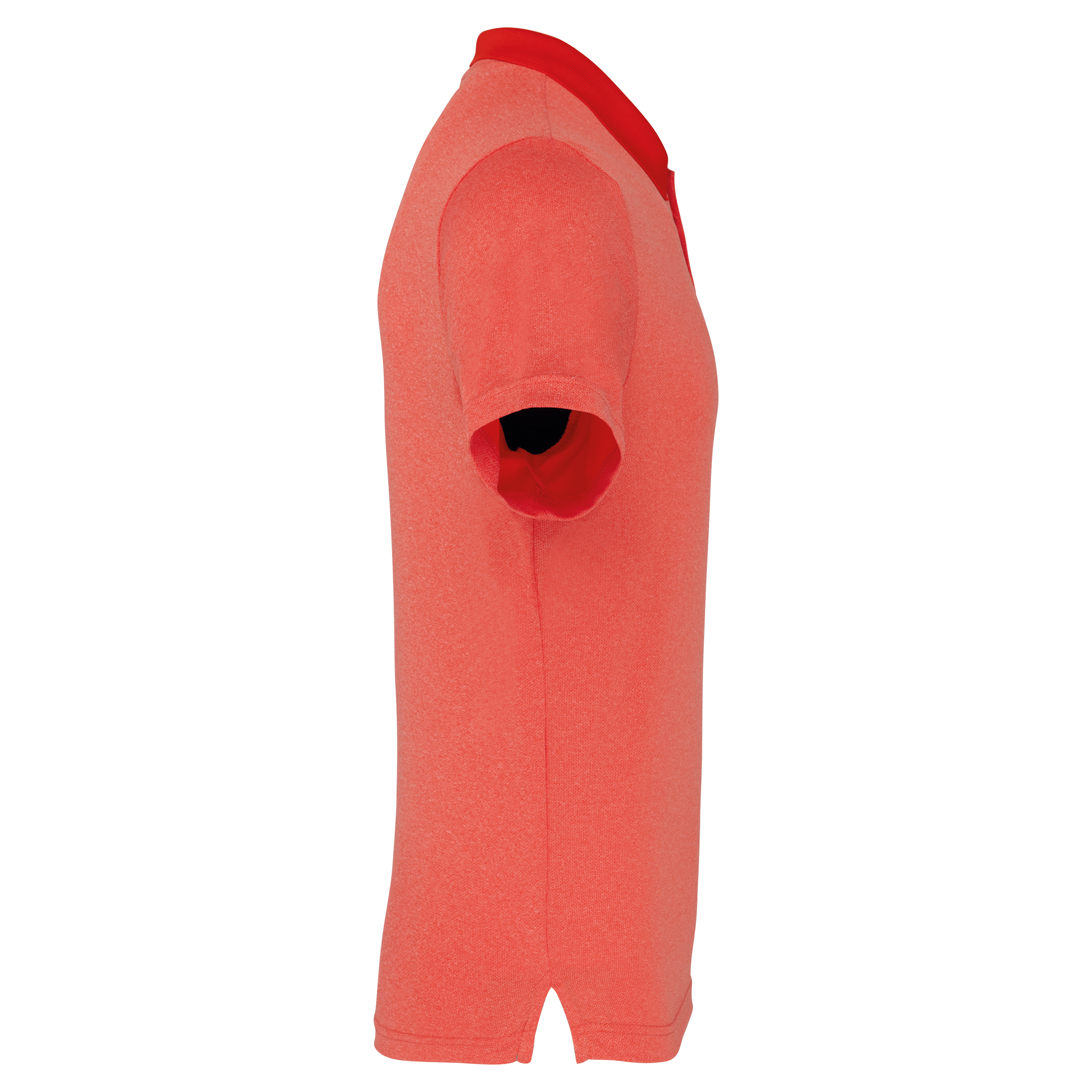 Polo jaspeado de manga corta adulto