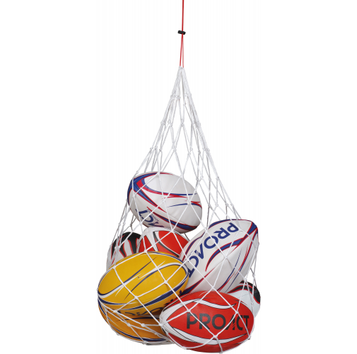 white Bolsa de red balones